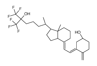 (1R,3Z)-3-[(2E)-2-[(1R,3aS,7aR)-7a-methyl-1-[(2R)-7,7,7-trifluoro-6-hydroxy-6-(trifluoromethyl)heptan-2-yl]-2,3,3a,5,6,7-hexahydro-1H-inden-4-ylidene]ethylidene]-4-methylidenecyclohexan-1-ol结构式