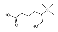 6-hydroxy-5-(trimethylsilyl)hexanoic acid Structure