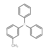 (3-methylphenyl)-diphenyl-phosphane结构式