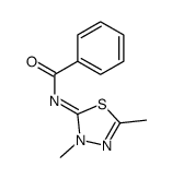 5-benzoylimino-2,3-dimethyl-Δ2-1,3,4-thiadiazoline Structure