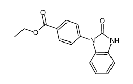 ethyl-4-(2-oxo-2,3-dihydro-1H-benzimidazol-1-yl)benzoate结构式