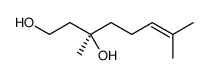 (3R)-3,7-dimethyloct-6-ene-1,3-diol Structure