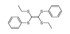 E-1,2-bis(ethylthio)-1,2-bis(phenylthio)ethylene结构式