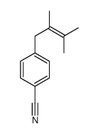 4-(2,3-dimethylbut-2-enyl)benzonitrile结构式