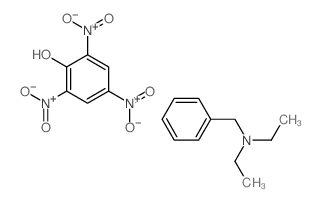 N-benzyl-N-ethyl-ethanamine; 2,4,6-trinitrophenol structure