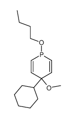 1-Butoxy-4-cyclohexyl-1,4-dihydro-4-methoxyphosphorin结构式