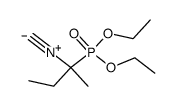 1-Isocyan-1-methylpropylphosphonsaeure-diethylester结构式