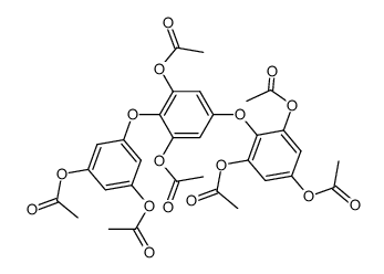 2,2',4,6,6'-pentaacetoxy-1'-(3,5-diacetoxyphenoxy)biphenyl ether Structure