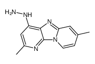 4-hydrazinyl-2,7-dimethylimidazo[1,2-a:5,4-b']dipyridine结构式