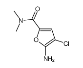 5-amino-4-chloro-N,N-dimethylfuran-2-carboxamide Structure