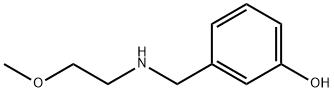 Phenol, 3-[[(2-methoxyethyl)amino]methyl]- Structure