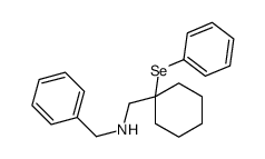 1-phenyl-N-[(1-phenylselanylcyclohexyl)methyl]methanamine Structure