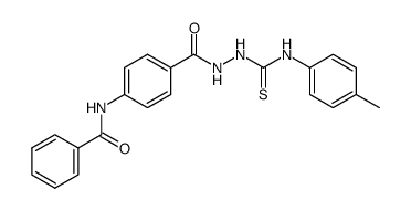 1-[4-(benzoylamino)benzoyl]-4-(4-methylphenyl)thiosemicarbazide Structure