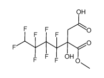 β-hydroxy-β-carbomethoxyhydrooctafluoroenanthic acid Structure