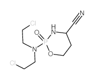 2H-1,3,2-Oxazaphosphorine-4-carbonitrile,2-[bis(2-chloroethyl)amino]tetrahydro-, 2-oxide Structure