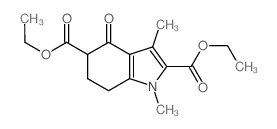 diethyl 1,3-dimethyl-4-oxo-6,7-dihydro-5H-indole-2,5-dicarboxylate结构式