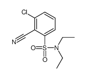 3-chloro-2-cyano-N,N-diethylbenzenesulfonamide Structure