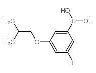 3-Fluoro-5-(isobutoxy)benzeneboronicacid Structure