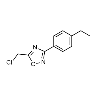 5-(Chloromethyl)-3-(4-ethylphenyl)-1,2,4-oxadiazole Structure
