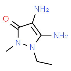 3H-Pyrazol-3-one,4,5-diamino-1-ethyl-1,2-dihydro-2-methyl-结构式