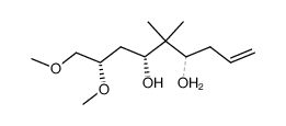 (4R,6R,8S)-4,6-dihydroxy-8,9-dimethoxy-5,5-dimethyl-1-nonene Structure