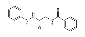 N-thiobenzoyl-glycine-(N'-phenyl-hydrazide) Structure