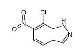 7-chloro-6-nitro-1(2)H-indazole结构式