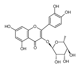 quercetin 3-O-β-D-glucuronopyranoside结构式