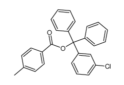 m-chlorotrityl toluate Structure