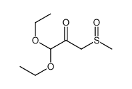 1,1-diethoxy-3-methylsulfinylpropan-2-one Structure