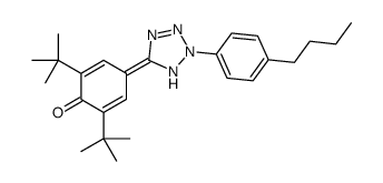 2,6-ditert-butyl-4-[2-(4-butylphenyl)-1H-tetrazol-5-ylidene]cyclohexa-2,5-dien-1-one Structure