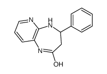 4-phenyl-1,3,4,5-tetrahydropyrido[2,3-b][1,4]diazepin-2-one结构式