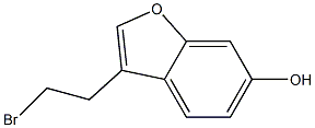 3-(2-bromoethyl)-6-Benzofuranol Structure