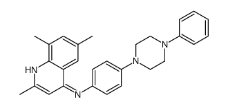 N-(4-(4-Phenyl-1-piperazinyl)phenyl)-2,6,8-trimethyl-4-quinolinamine structure