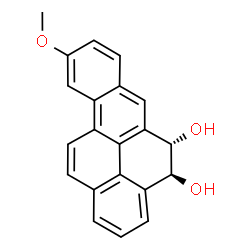 9-methoxy-4,5-dihydroxy-4,5-dihydrobenzo(a)pyrene结构式