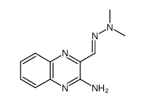 N-(2-amino-3-quinoxalinylmethylene)-N',N'-dimethylhydrazine Structure