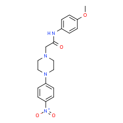 N-(4-METHOXYPHENYL)-2-[4-(4-NITROPHENYL)PIPERAZINO]ACETAMIDE Structure