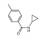 N-cyclopropyl-4-methylbenzamide结构式