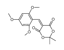 5-(2,4,6-trimethoxybenzylidene)-2,2-dimethyl-1,3-dioxane-4,6-dione Structure