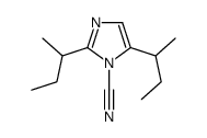 2,5-di(butan-2-yl)imidazole-1-carbonitrile结构式