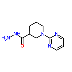 1-(2-Pyrimidinyl)-3-piperidinecarbohydrazide Structure