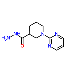 1-(2-Pyrimidinyl)-3-piperidinecarbohydrazide结构式