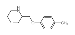 2-[(4-Methylphenoxy)methyl]piperidine结构式
