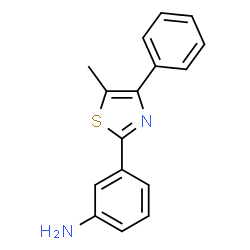 3-(5-METHYL-4-PHENYL-THIAZOL-2-YL)-PHENYLAMINE结构式