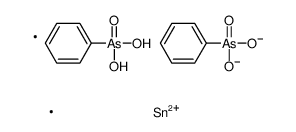 [[hydroxy(phenyl)arsoryl]oxy-dimethylstannyl]oxy-phenylarsinic acid结构式