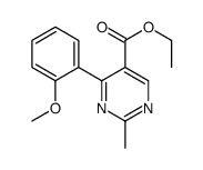 4-ethyl-6-(2-methoxyphenyl)-2-methylpyrimidine-5-carboxylate结构式