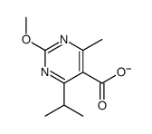 2-methoxy-4-methyl-6-propan-2-ylpyrimidine-5-carboxylate结构式