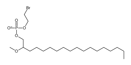 2-bromoethyl 2-methoxyoctadecyl phosphate Structure