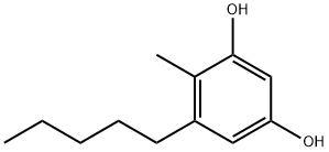 4-methyl-5-pentylbenzene-1,3-diol Structure