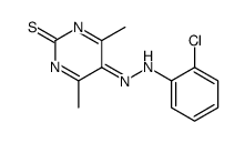 5-[(2-chlorophenyl)hydrazinylidene]-4,6-dimethylpyrimidine-2-thione Structure